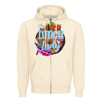 Sandshell western lunch lady Zipper Hoodie - BarkalooDesign