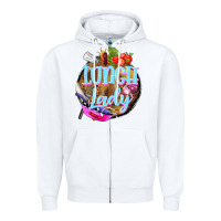 White western lunch lady Zipper Hoodie - BarkalooDesign