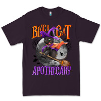 Plum Black cat apothecary Premium Tee - NancyCooperArtShop