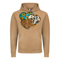 Vintage Camel cowhide leopard hearts Vintage Hoodie - OliviaCreatesArt