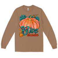 Toasted Coconut Give Thanks Long Sleeve Tee - FaDigitalArtStudio