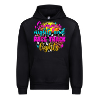Black summer nights and race track lights Urban Hoodie - JahusDesignShop