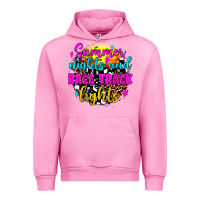 Fuchsia Pink summer nights and race track lights Urban Hoodie - JahusDesignShop
