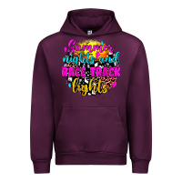 Mauve Wine summer nights and race track lights Urban Hoodie - JahusDesignShop
