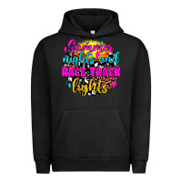 Pigment Black summer nights and race track lights Urban Hoodie - JahusDesignShop
