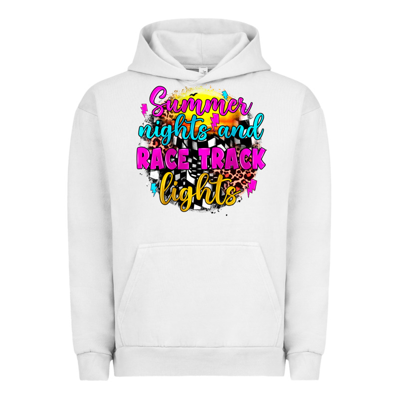 Summer Nights And Race Track Lights Urban Hoodie by JahusDesignShop | Teevron