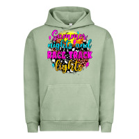 Pigment Oil Green summer nights and race track lights Urban Hoodie - JahusDesignShop