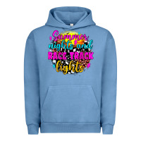 Pigment Pebble Blue summer nights and race track lights Urban Hoodie - JahusDesignShop