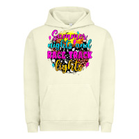 Pigment Pistachio summer nights and race track lights Urban Hoodie - JahusDesignShop