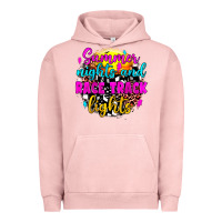 Pigment Salmon summer nights and race track lights Urban Hoodie - JahusDesignShop