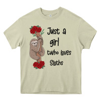 Mossy just a girl who loves sloths Heavy Core Tee - Bettercallsaul