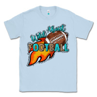 Dusty Blue Wild about Football Classic Tee - HowdyJamesFarm