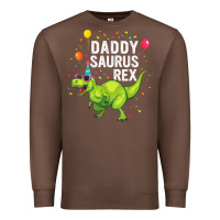 Chestnut Mens Daddysaurus T Rex Dinosaur Daddy Family Matching Gifts Idea Premium Sweatshirt - maiPhamDesign