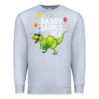 Heather Grey Mens Daddysaurus T Rex Dinosaur Daddy Family Matching Gifts Idea Premium Sweatshirt - maiPhamDesign
