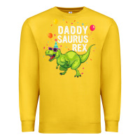 Lemon Mens Daddysaurus T Rex Dinosaur Daddy Family Matching Gifts Idea Premium Sweatshirt - maiPhamDesign