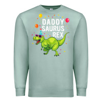 Seafoam Mens Daddysaurus T Rex Dinosaur Daddy Family Matching Gifts Idea Premium Sweatshirt - maiPhamDesign