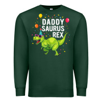 Sports Green Mens Daddysaurus T Rex Dinosaur Daddy Family Matching Gifts Idea Premium Sweatshirt - maiPhamDesign