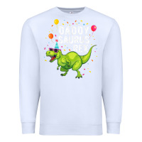 White Mens Daddysaurus T Rex Dinosaur Daddy Family Matching Gifts Idea Premium Sweatshirt - maiPhamDesign