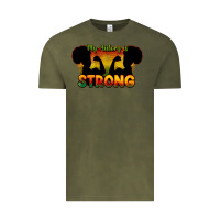 Vintage Olive My history is strong Vintage Tee - HowdyJamesFarm