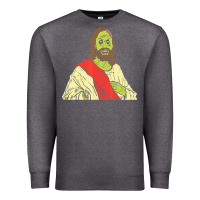 Charcoal Heather zombie jesus halloween costume christian christ Premium Sweatshirt - maiPhamDesign