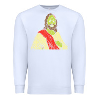White zombie jesus halloween costume christian christ Premium Sweatshirt - maiPhamDesign