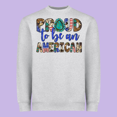 Proud To Be An American Heavyweight Sweatshirt Designed By Artiststas