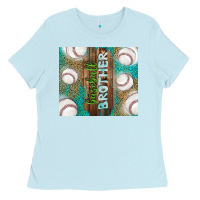 Baby Blue baseball brother Ladies Tee - TumblerDesignByShophia