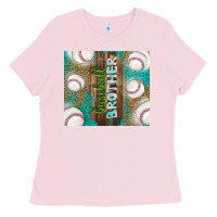 Bubblegum Pink baseball brother Ladies Tee - TumblerDesignByShophia