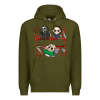 Army Green halloween Premium Hoodie - CowhideDigitalArt