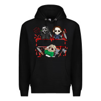 Black halloween Premium Hoodie - CowhideDigitalArt
