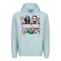 Blue Mist halloween Premium Hoodie - CowhideDigitalArt