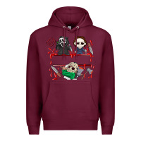 Burgundy halloween Premium Hoodie - CowhideDigitalArt