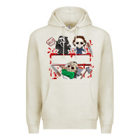 Oatmeal Heather halloween Premium Hoodie - CowhideDigitalArt