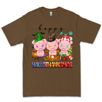 Cacao happy hallothanksmas pigs Premium Tee - texasbilliewilder