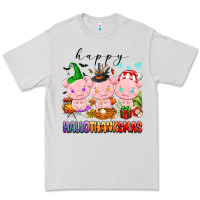 Dove Grey happy hallothanksmas pigs Premium Tee - texasbilliewilder