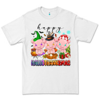 White happy hallothanksmas pigs Premium Tee - texasbilliewilder