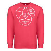 Cardinal 1984 Brave New World Fahrenheit 451 Conspiracy T-Shirt Premium Sweatshirt - maiPhamDesign