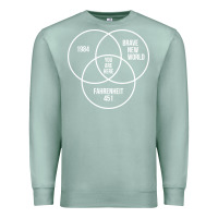 Seafoam 1984 Brave New World Fahrenheit 451 Conspiracy T-Shirt Premium Sweatshirt - maiPhamDesign