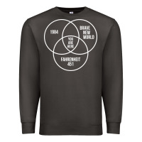 Smoke 1984 Brave New World Fahrenheit 451 Conspiracy T-Shirt Premium Sweatshirt - maiPhamDesign