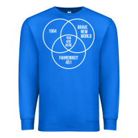 True Royal 1984 Brave New World Fahrenheit 451 Conspiracy T-Shirt Premium Sweatshirt - maiPhamDesign