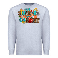 Heather Grey my students are on point Premium Sweatshirt - AdoDesignShop