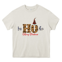 Cream Ho Ho Ho Merry Christmas Heavy Core Tee - Bettercallsaul