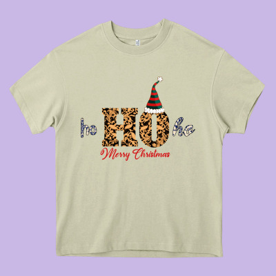 Ho Ho Ho Merry Christmas Heavy Core Tee Designed By Bettercallsaul
