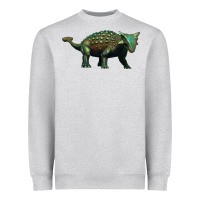 Heather Grey ankylosaurus Heavyweight Sweatshirt - Artiststas