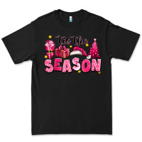 Black Pink 'tis the season Christmas Premium Tee - texasbilliewilder