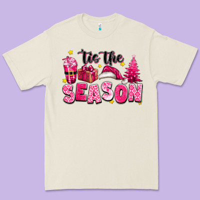 Pink 'tis The Season Christmas Premium Tee Designed By Texasbilliewilder