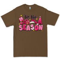Cacao Pink 'tis the season Christmas Premium Tee - texasbilliewilder