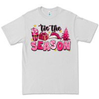 Dove Grey Pink 'tis the season Christmas Premium Tee - texasbilliewilder