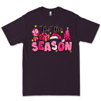 Plum Pink 'tis the season Christmas Premium Tee - texasbilliewilder