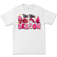 White Pink 'tis the season Christmas Premium Tee - texasbilliewilder
